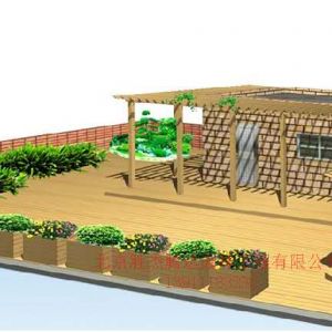 房山别墅花园效果图