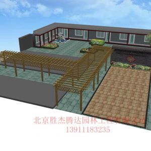 通州别墅花园效果图