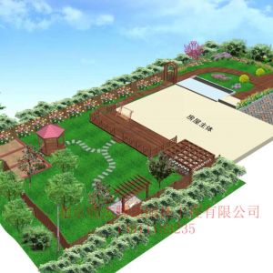 海淀别墅花园效果图