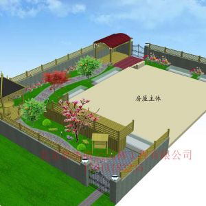 石景山别墅花园效果图