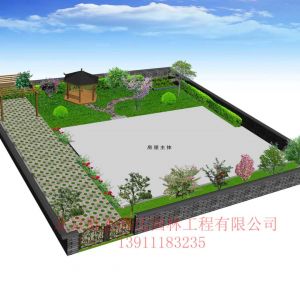 密云别墅花园效果图